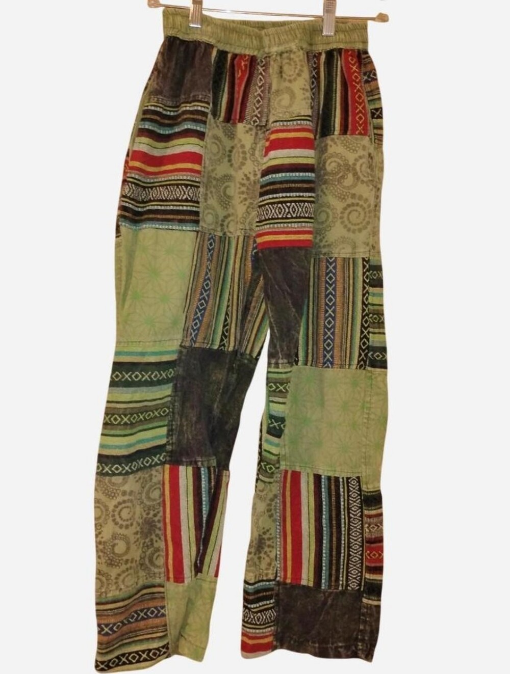 Mexicali Blues Nepalese Patchwork Boho Hippie Pants Size Small